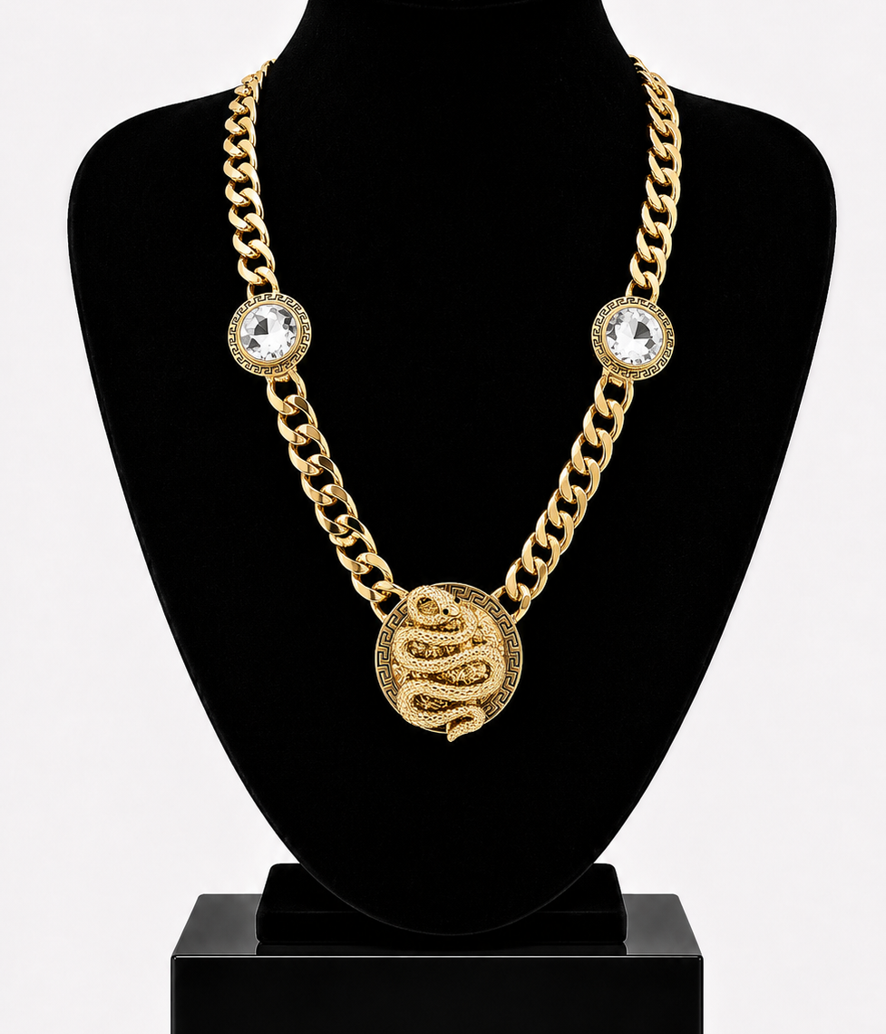 DESIGNER-INSPIRIERTES KRISTALL-COLLIER