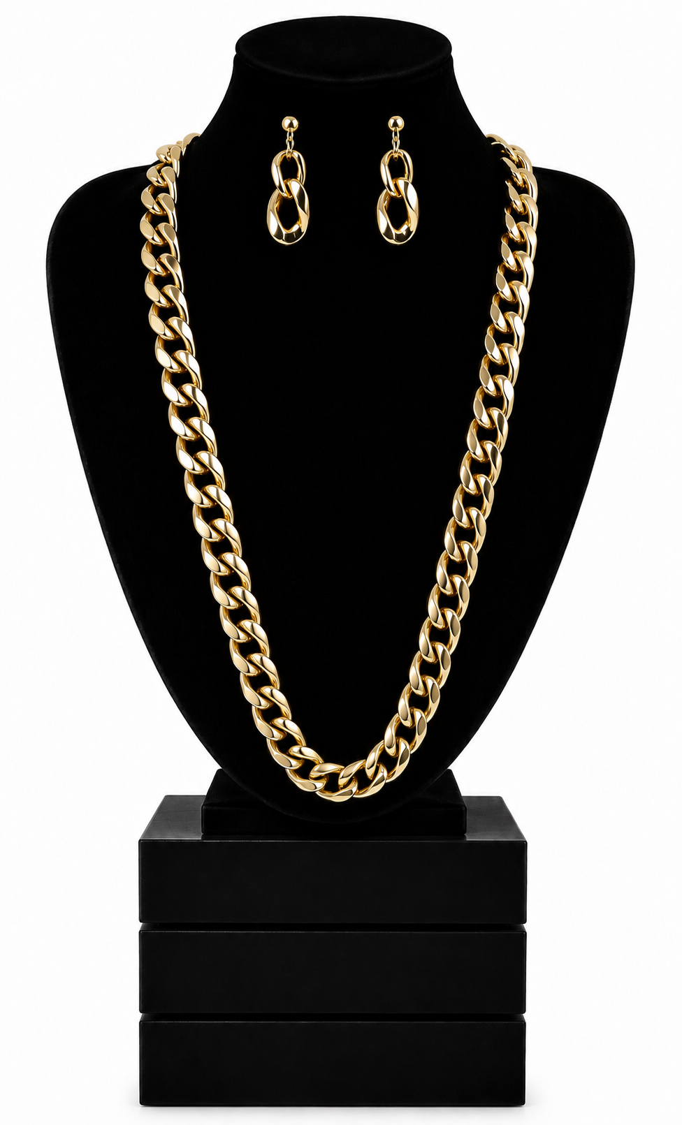 Schmuckset „Cassie“ mit langer Halskette und Ohrringen