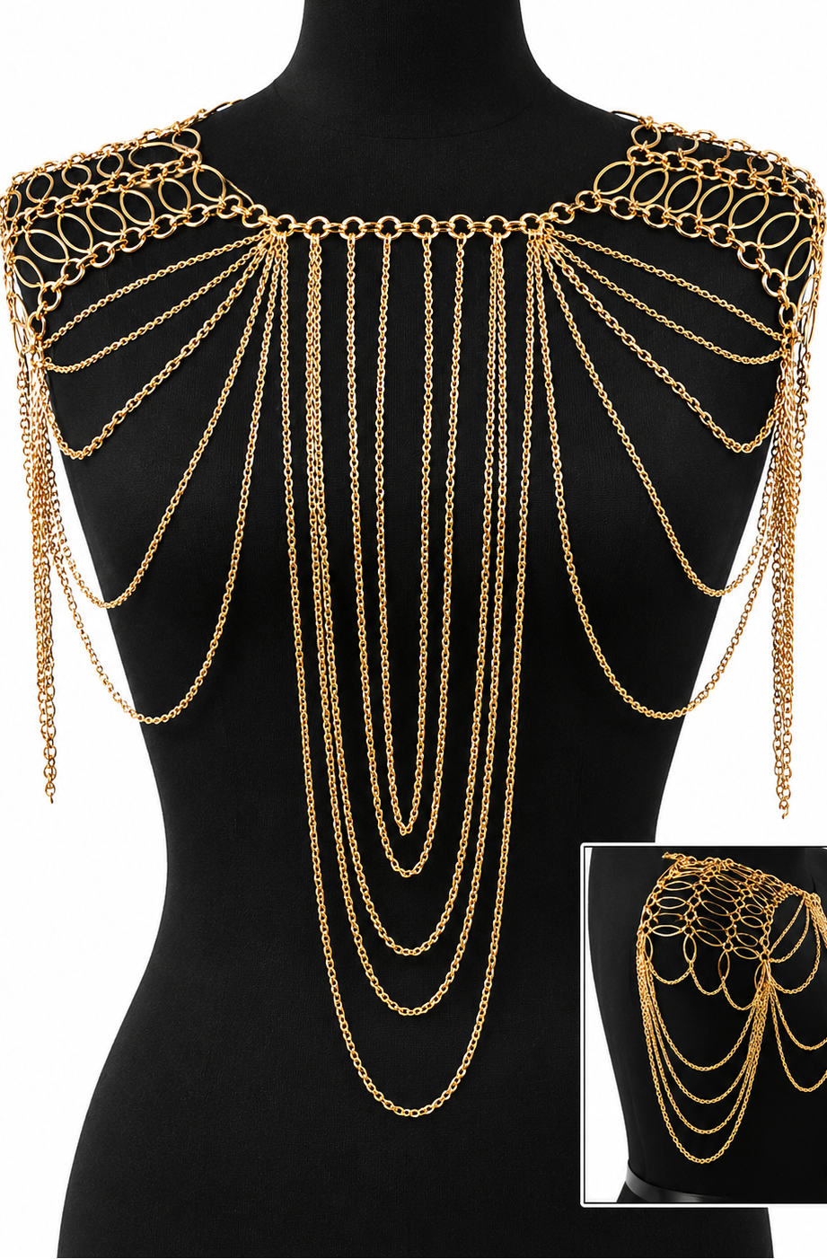 Draped Necklace Shoulder Arm Body Chain