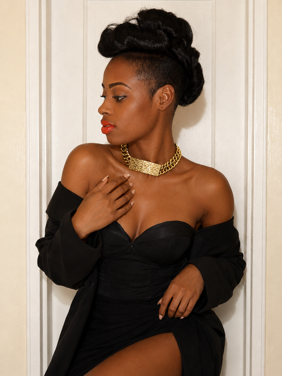 'RIHANNA' ID-HALSBAND UND OHRRING-SET