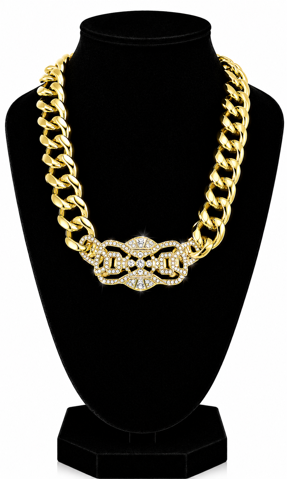 “RIHANNA” ID CHAIN NECKLACE - GOLD