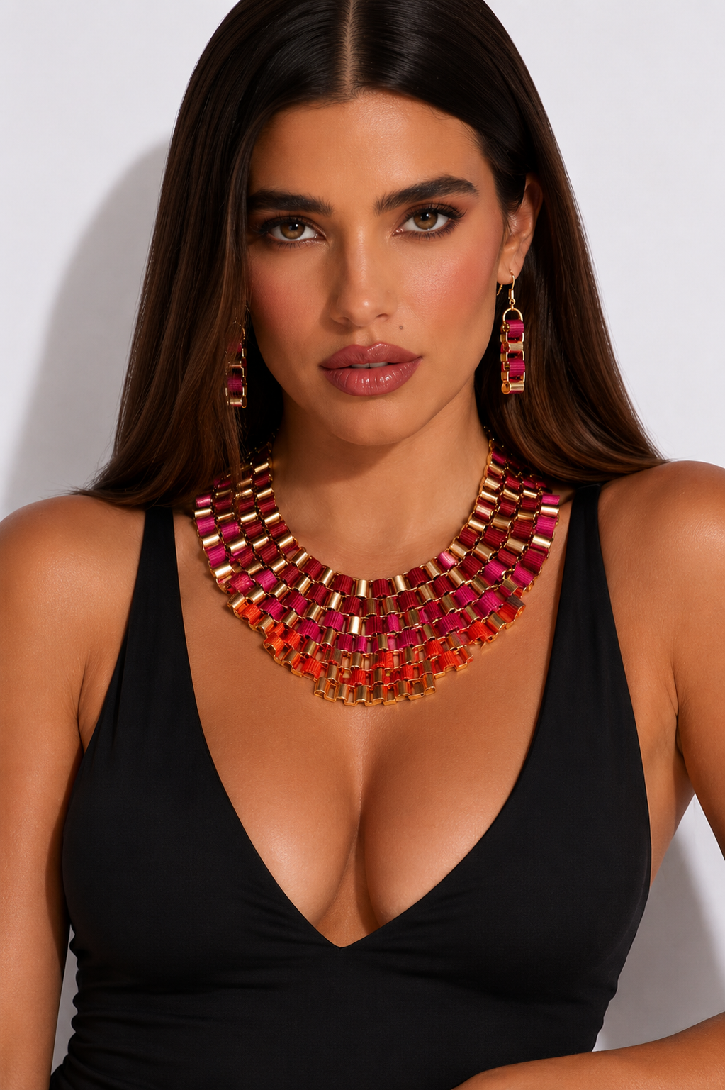 Chunky Multicolor Statement Necklace