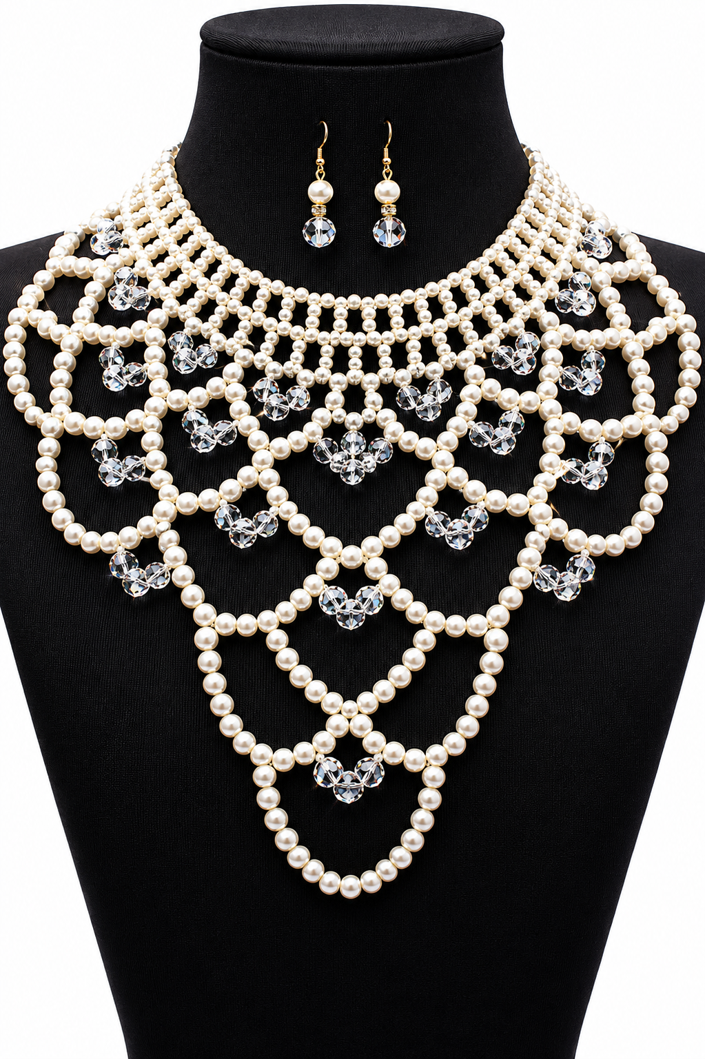 Vintage pearl body chain set