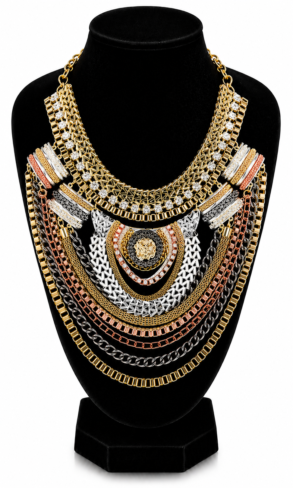 Ethnic Tribal Statement Necklace