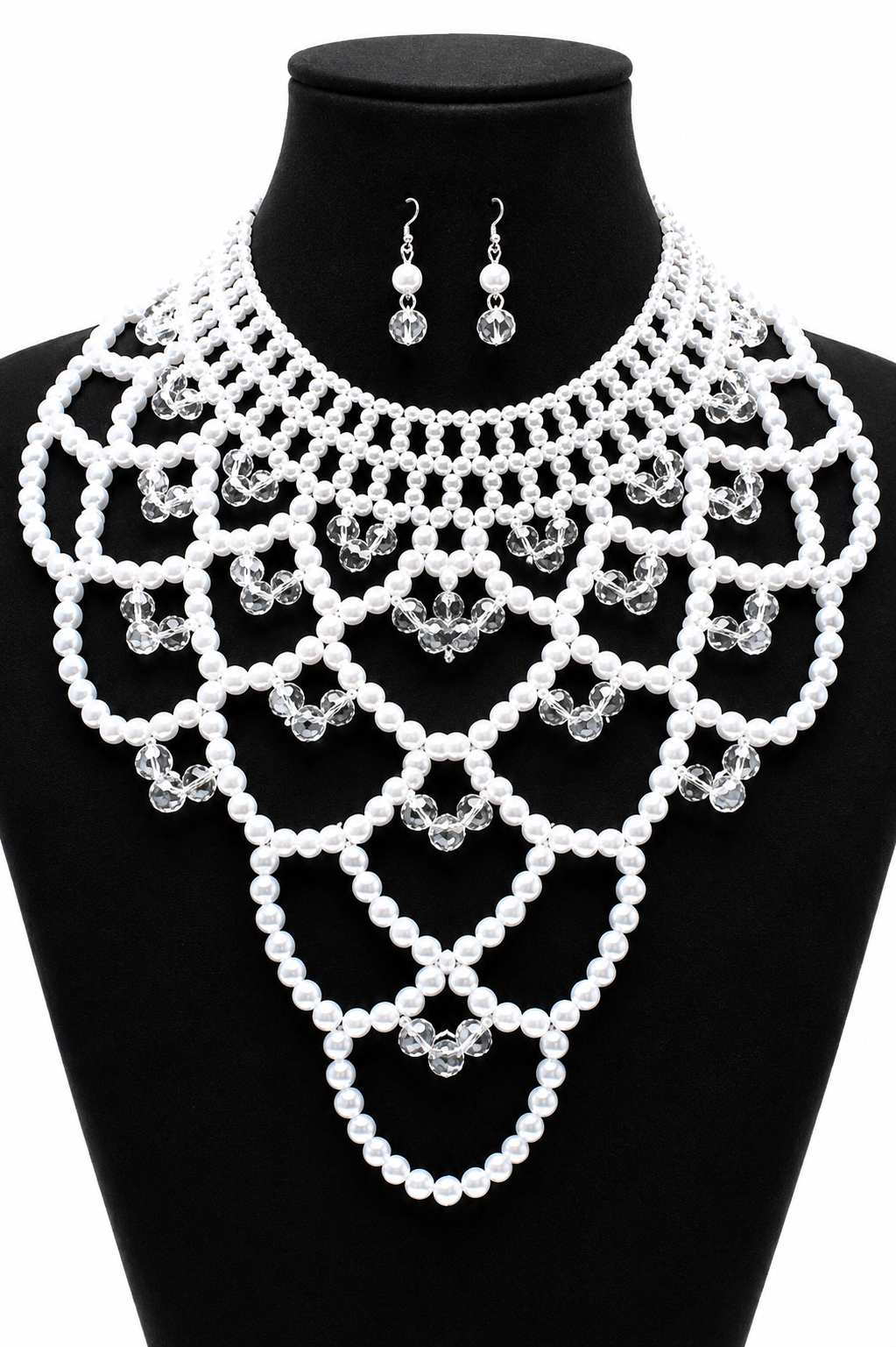 Vintage pearl body chain set