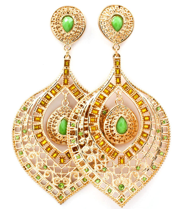 'Princess' Beaded Crystal Studs Earring