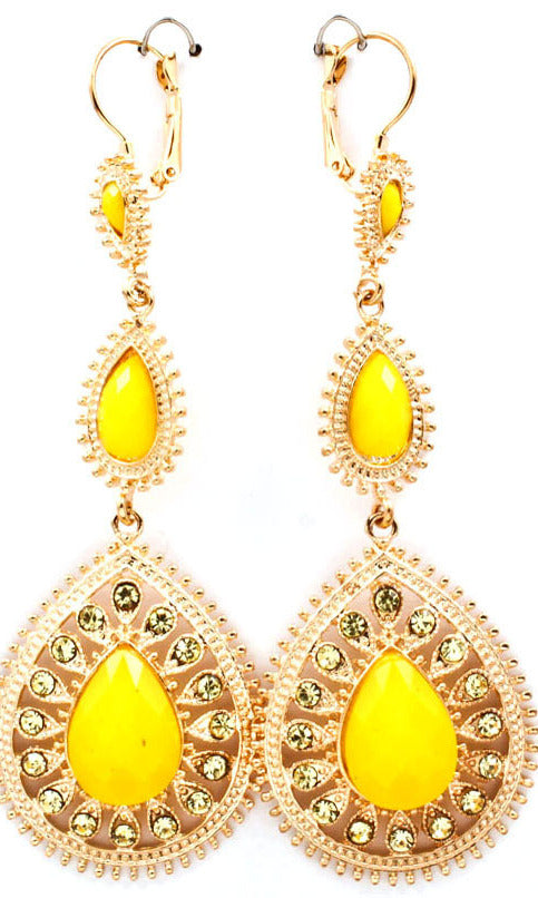 'Princess' Crystal Couture Drop Earrings