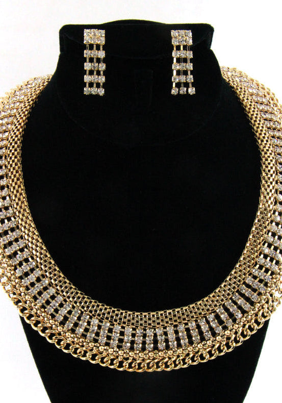 Halsketten- und Ohrringset „RICH GIRL“