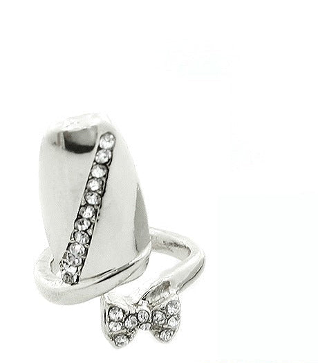 Verstellbarer Kristall-Fingerspitzen-Nagelring