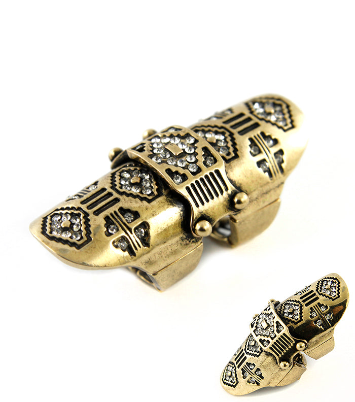 Stretch Join Armor Crystal Ring