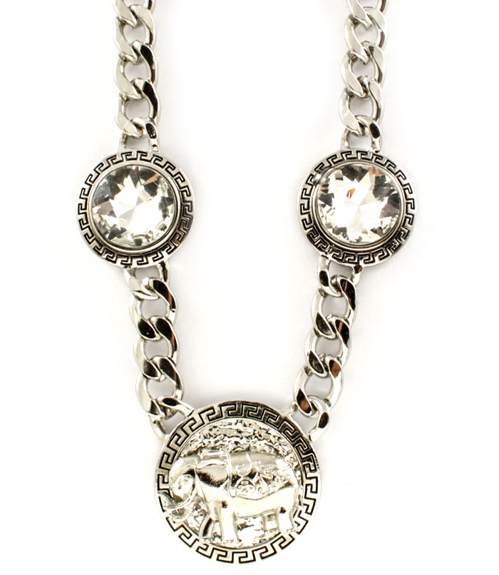 DESIGNER-INSPIRIERTES KRISTALL-COLLIER