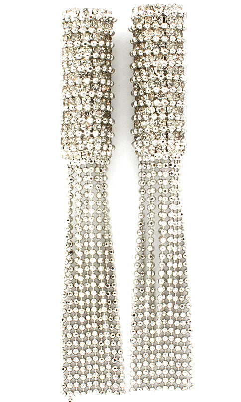 “Paris” Crystal Stone Tassel Earring