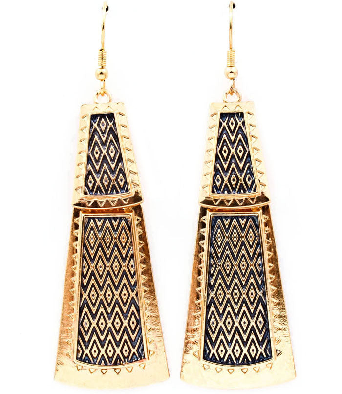 'Cleopatra' Fish Hook Earring