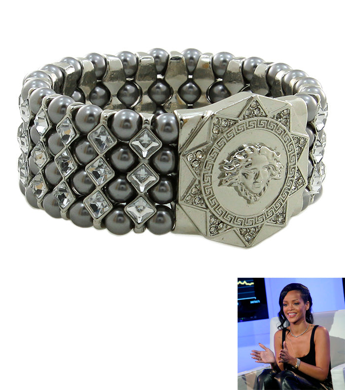 Lion Head Medallion Bracelet