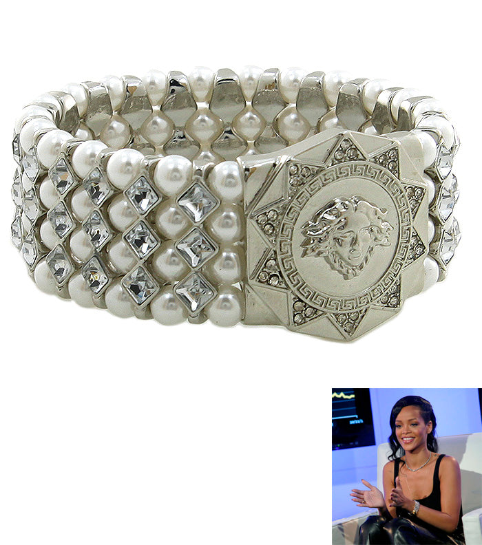 Lion Head Medallion Bracelet