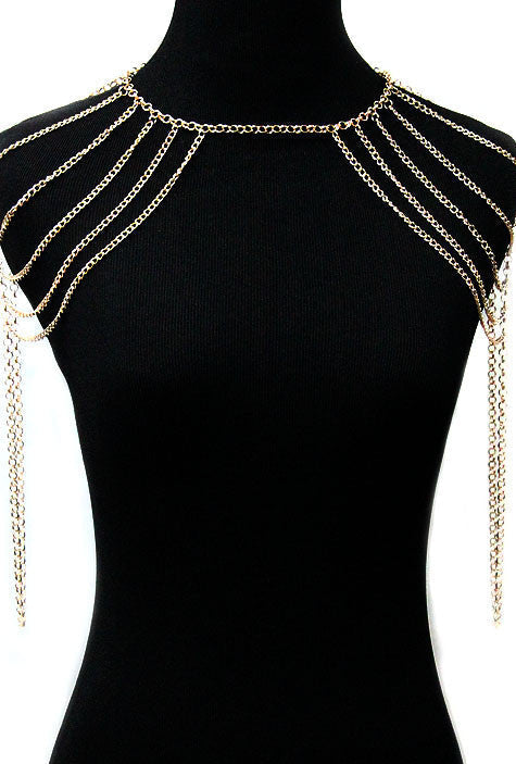 ‘CLEOPATRA’ LAYERED Shoulder Body Chain