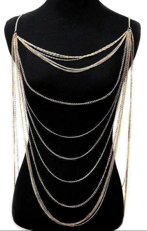 'ZARA' LAYERED BODY CHAIN