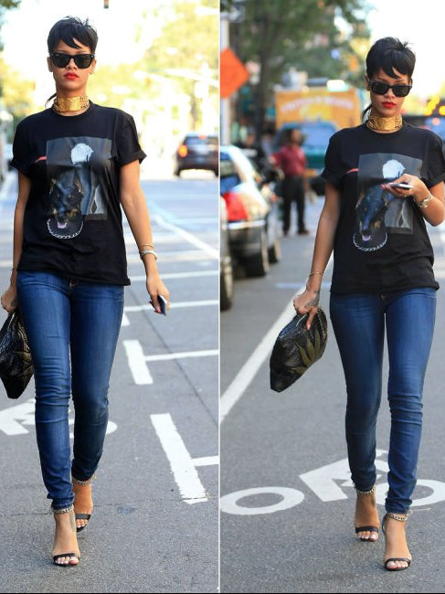 "RIHANNA" CHOKER-HALSKETTE MIT NAMENSPLAETTCHEN