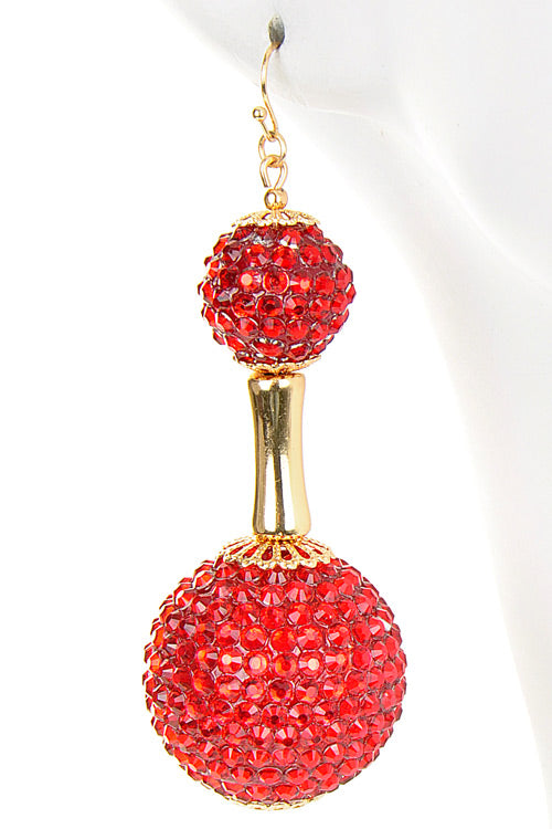 Women Glass Drop Earrings