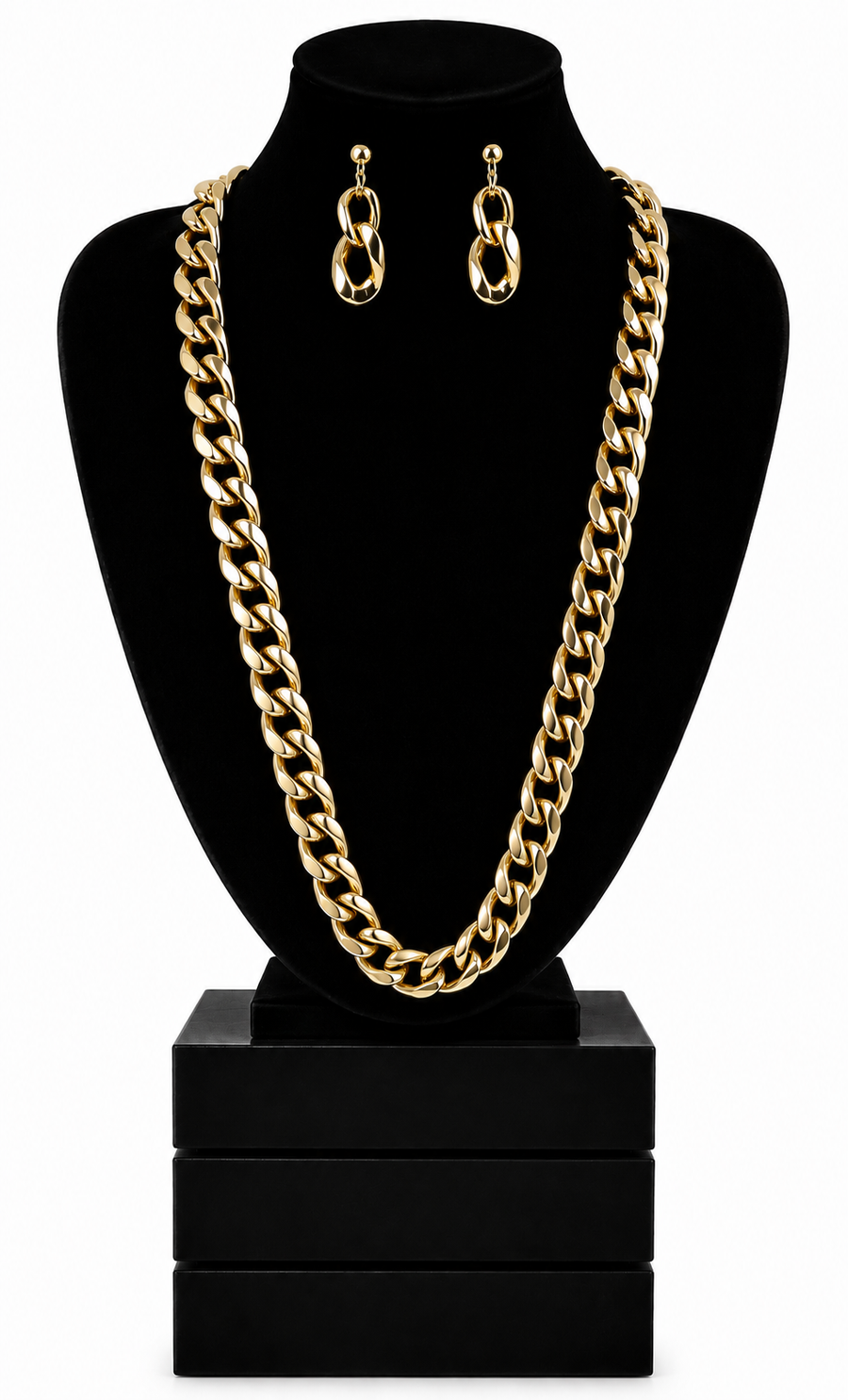 Schmuckset „Cassie“ mit langer Halskette und Ohrringen