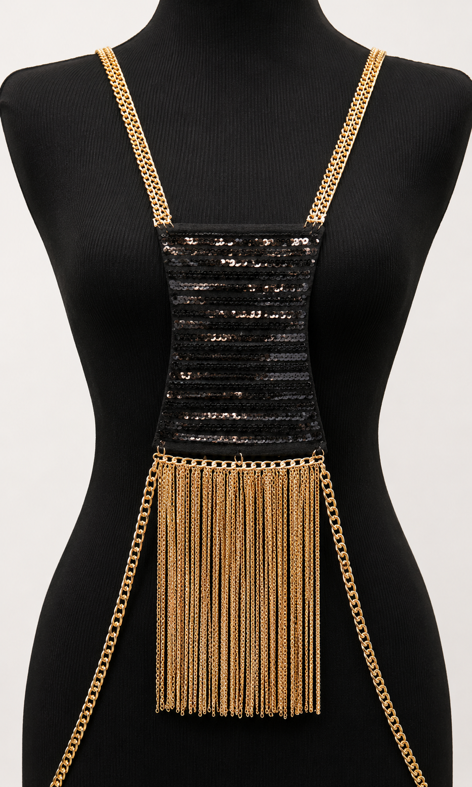 BEYONCÉ QUASTEN-KÖRPERKETTE – GOLD
