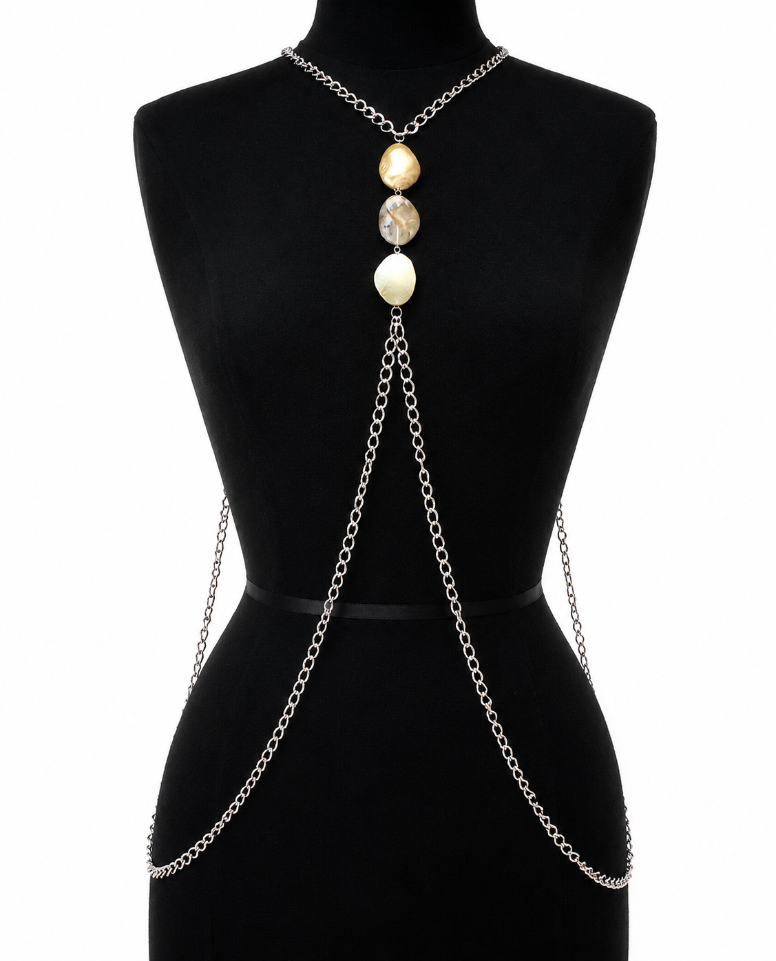 'ZARA' SILBERNE KÖRPERKETTE