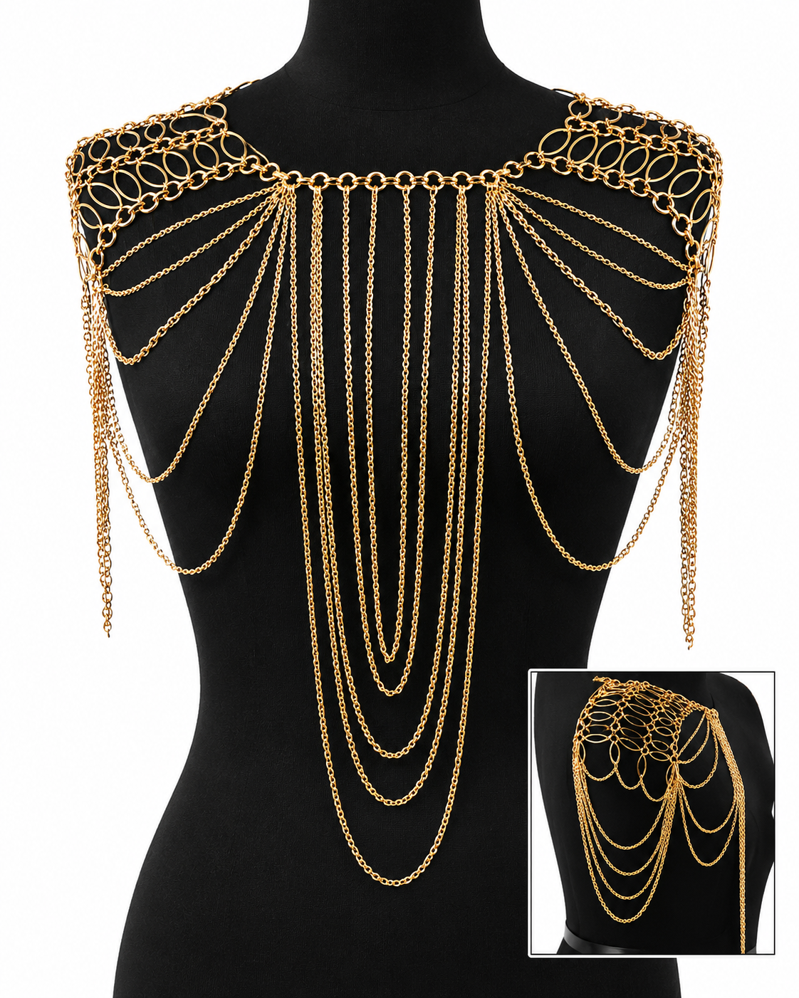 Draped Necklace Shoulder Arm Body Chain