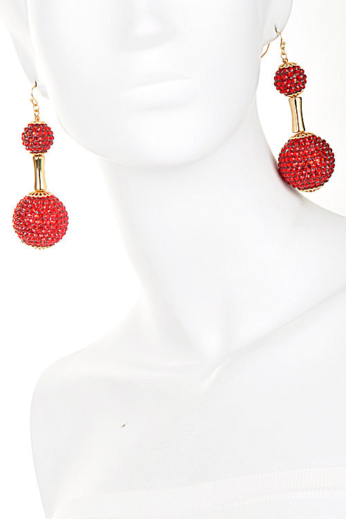 Women Glass Drop Earrings