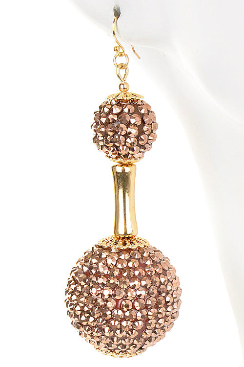 Women Glass Drop Earrings