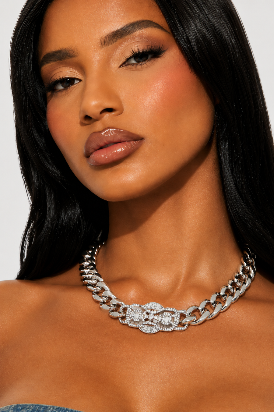 “RIHANNA”  ID CHAIN NECKLACE