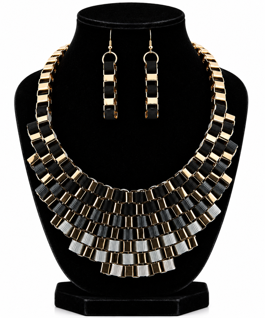 Chunky Multicolor Statement Necklace