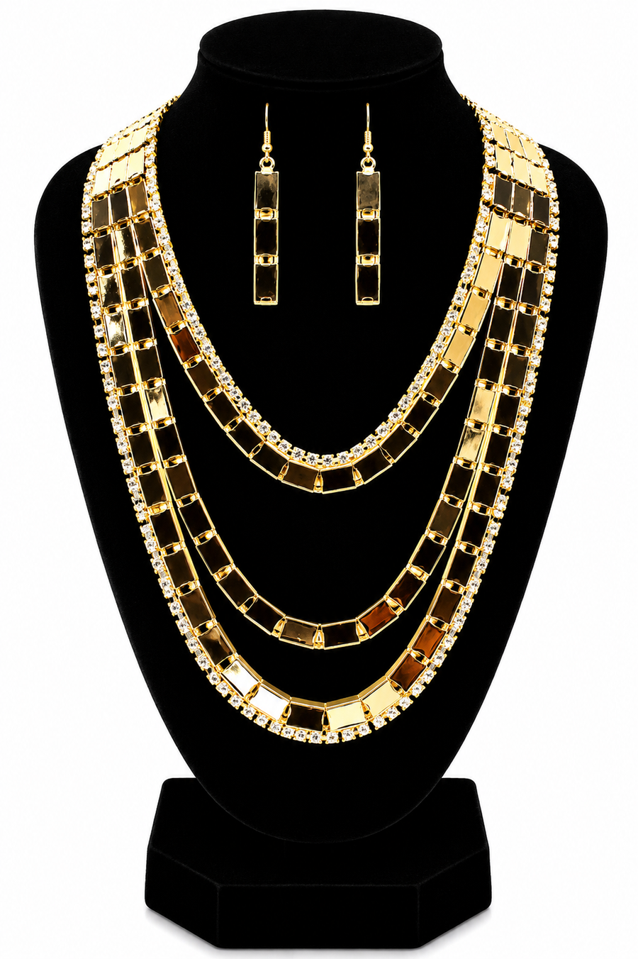 Vintage layered fashion necklace