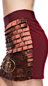 “Kylie Minogue”  Tiered Square Cut Mini Skirt