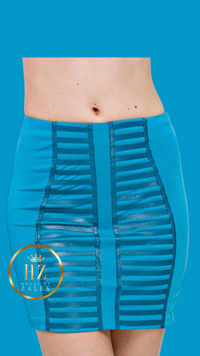 'ZINA'  BODYCON BANDAGE SKIRT  - ROYAL BLUE