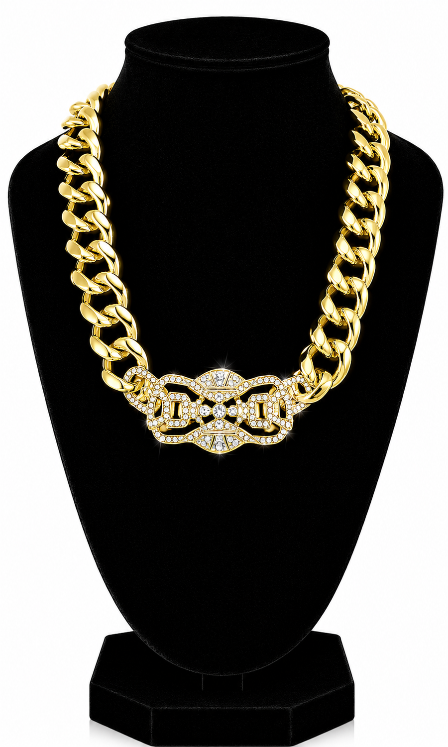 “RIHANNA”  ID CHAIN NECKLACE   - GOLD