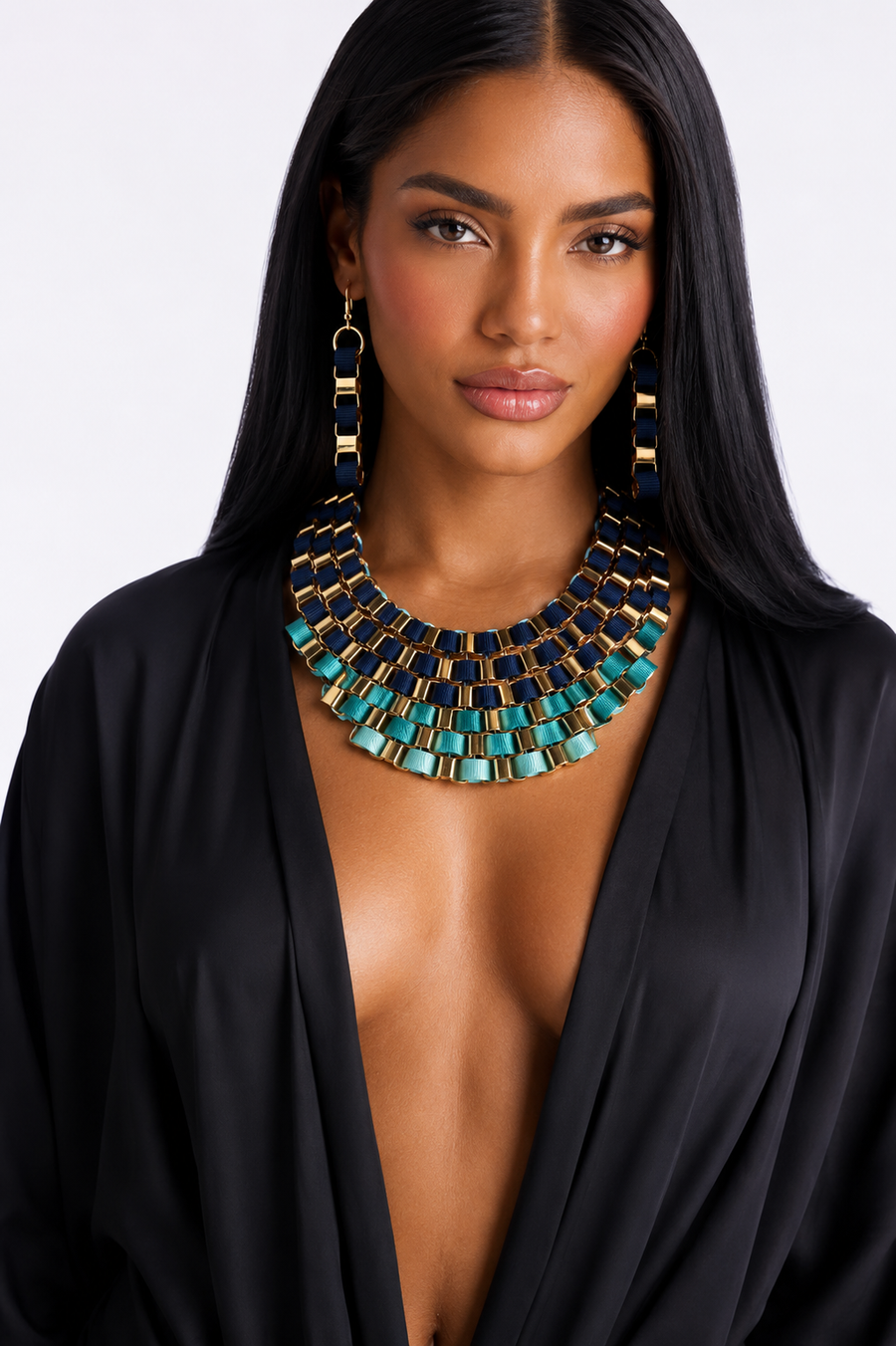 Chunky Multicolor Statement Necklace
