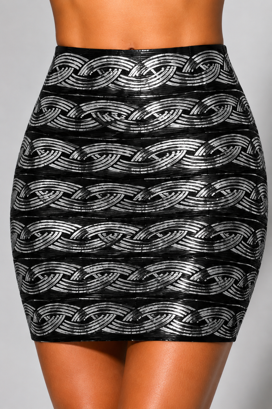 "KIM" GRECIAN BANDAGE MINI SKIRT