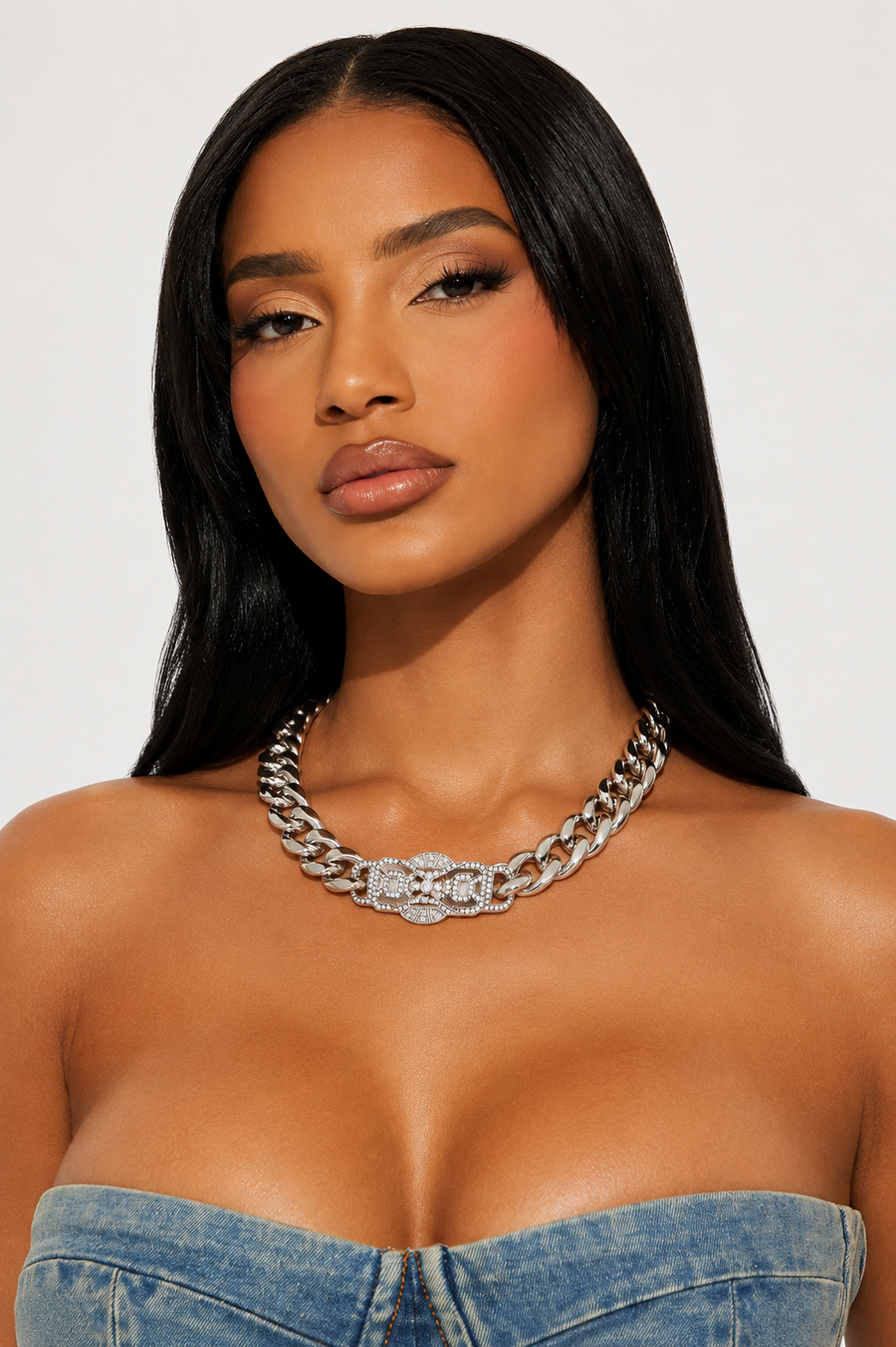 “RIHANNA”  ID CHAIN NECKLACE