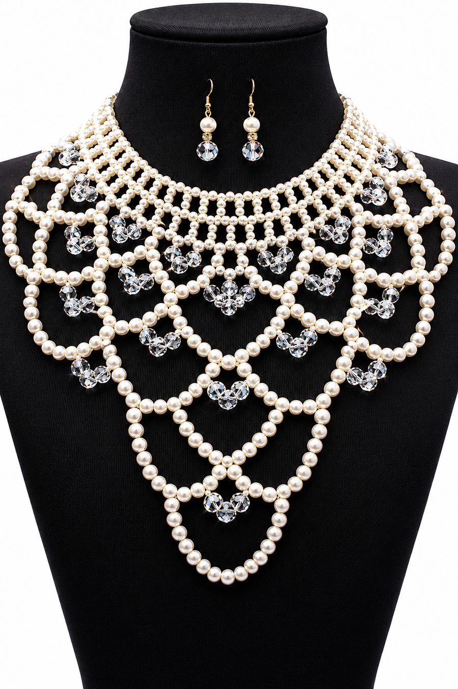 Vintage pearl body chain set