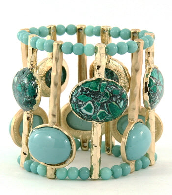Earthstone bangle design for women by House of Zalex featuring natural and elegant stone bracelet jewelry