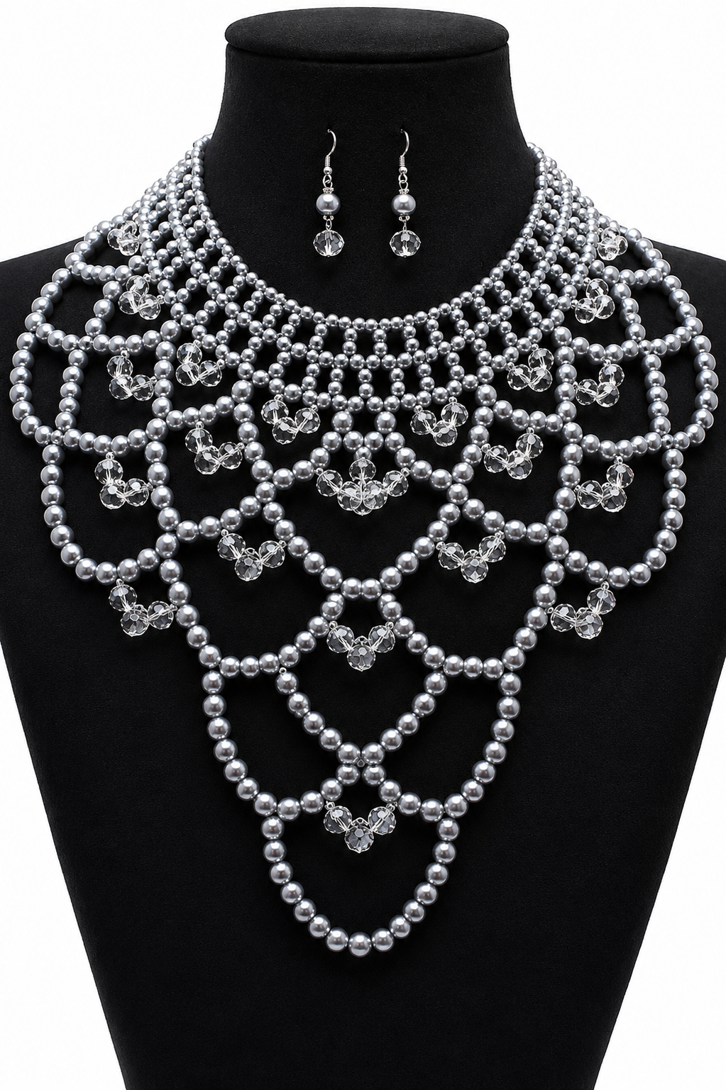 Vintage pearl body chain set
