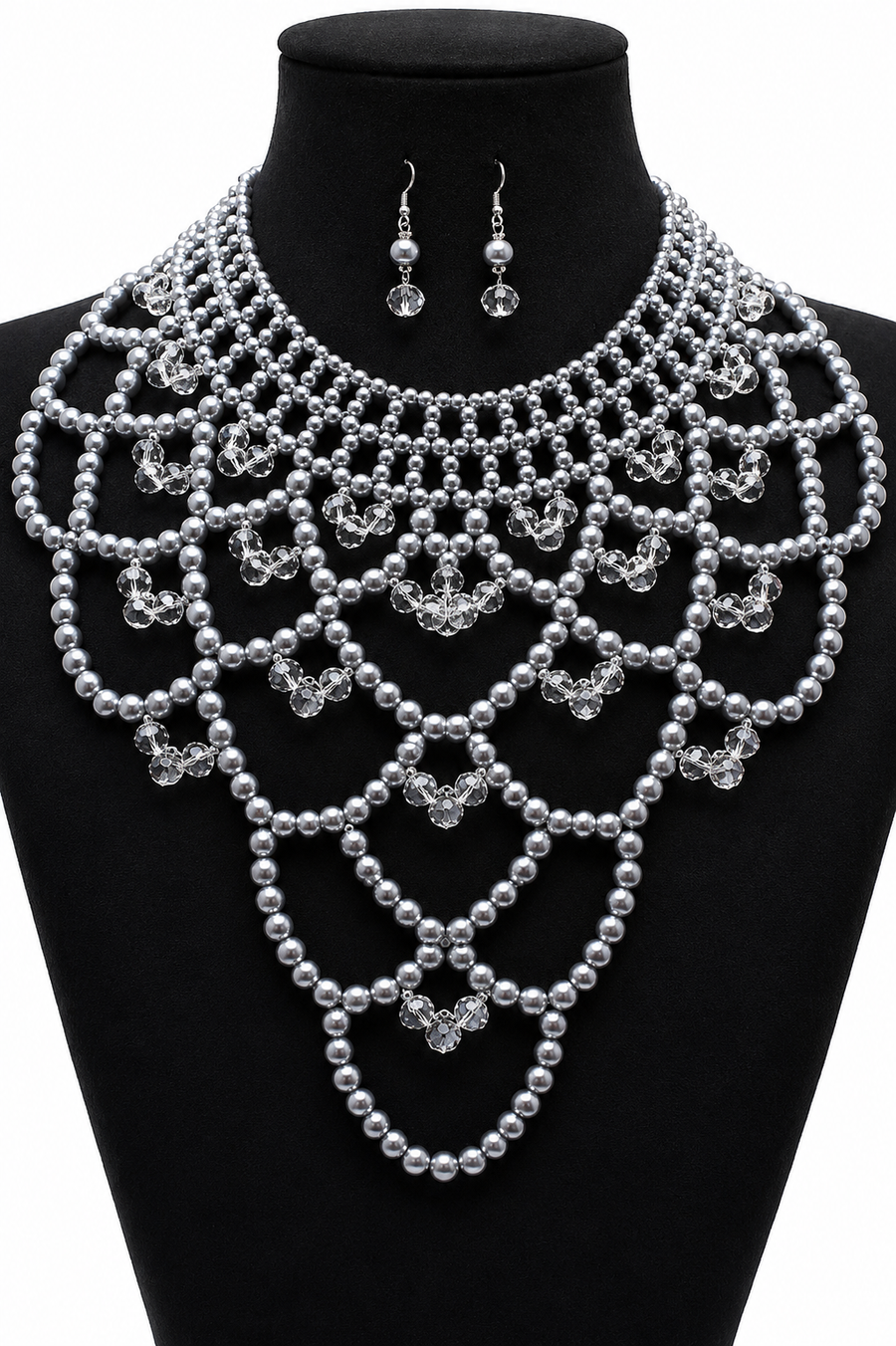 Vintage pearl body chain set