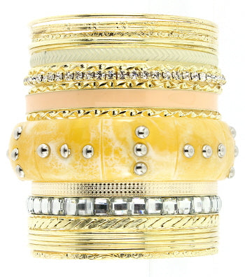 Vintage cuff bangle set for women by House of Zalex featuring classic retro-inspired jewelry design