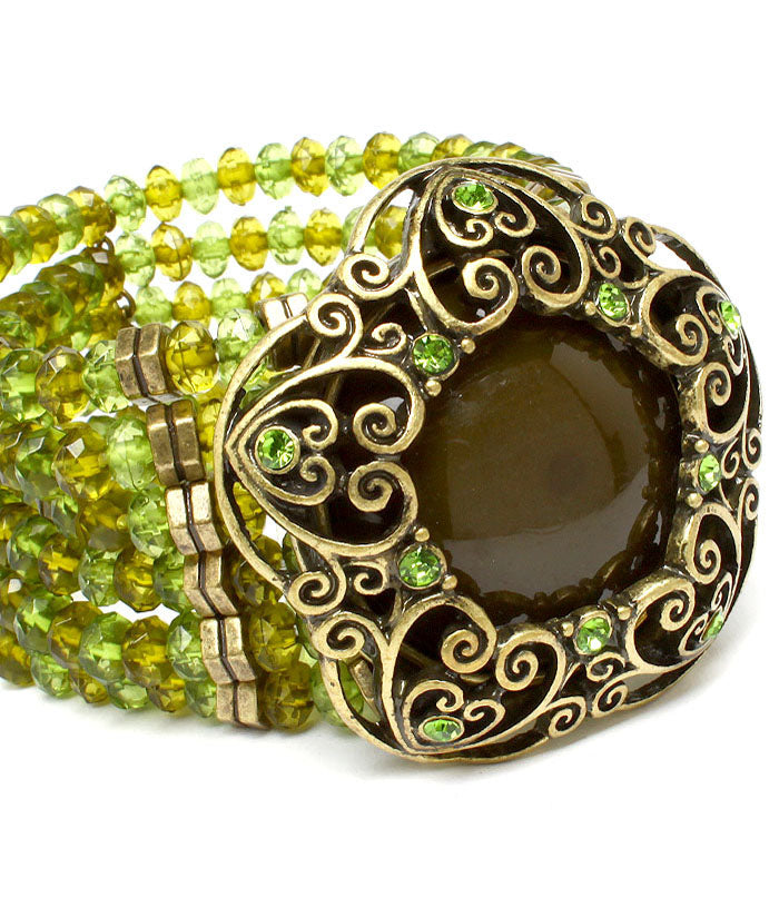 Stylish vintage bracelet with stone detailing from House of Zalex showcasing classic women’s fashion jewelry