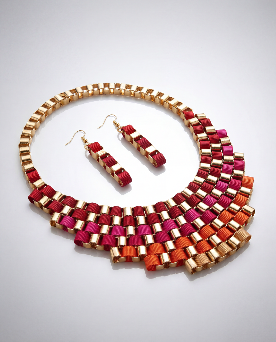 Chunky Multicolor Statement Necklace