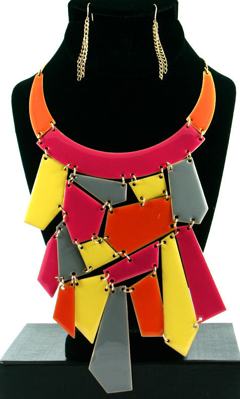 BEYONCE teardrop necklace and earring set by House of Zalex featuring elegant luxury jewelry design