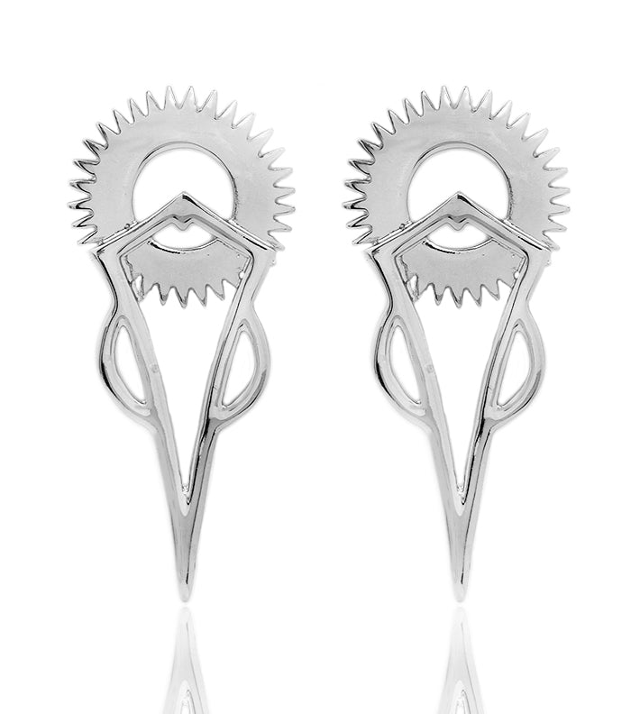 Stylish spike earrings from House of Zalex showcasing modern urban glam fashion jewelry for women