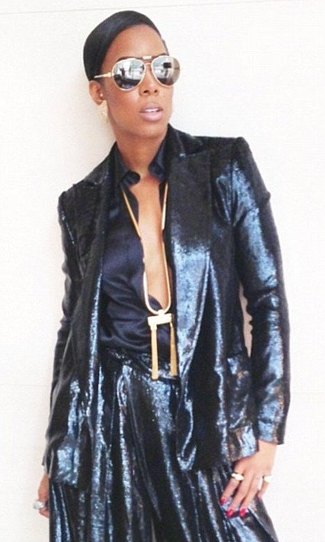Kelly tassel chain necklace by House of Zalex featuring elegant statement jewelry design