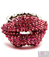 'Paris'  Crystal Stretch Statement Ring - Red