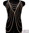'Vixen' Crystal Stud Layered Body Chain